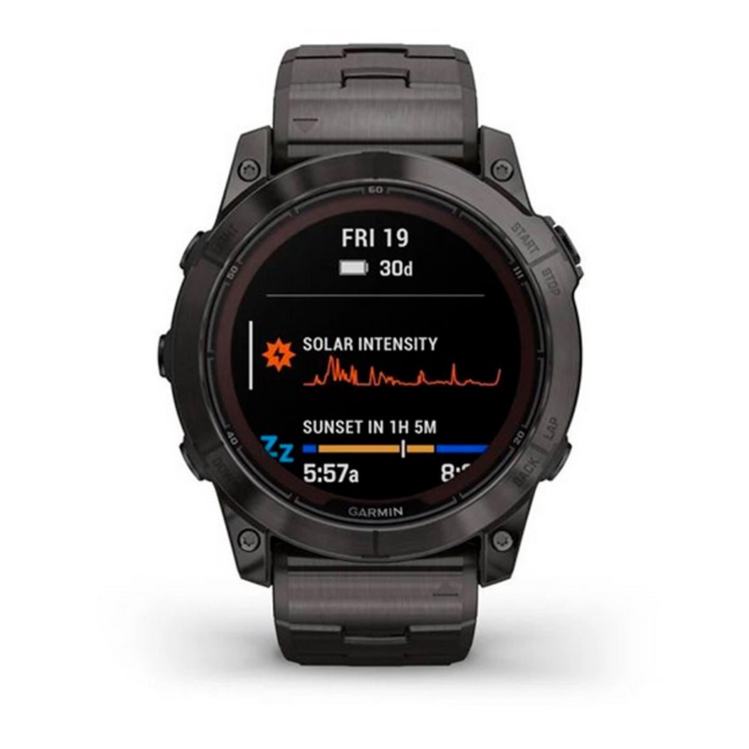 Спортивний годинник Garmin Fenix 7X Pro Sapphire Solar Carbon Grey DLC Titanium (010-02778-30) 1 Small