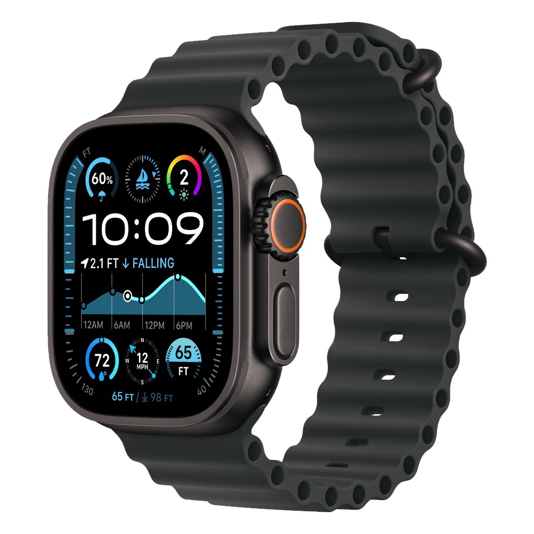 Смарт-годинник Apple Watch Ultra 2 GPS + Cellular 49 mm Black Titanium Case with Black Ocean Band (MX4P3)