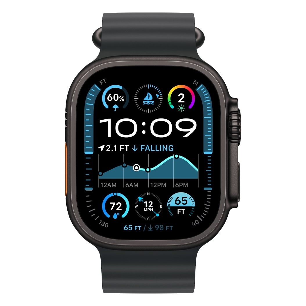 Смарт-годинник Apple Watch Ultra 2 GPS + Cellular 49 mm Black Titanium Case with Black Ocean Band (MX4P3) 1 Small