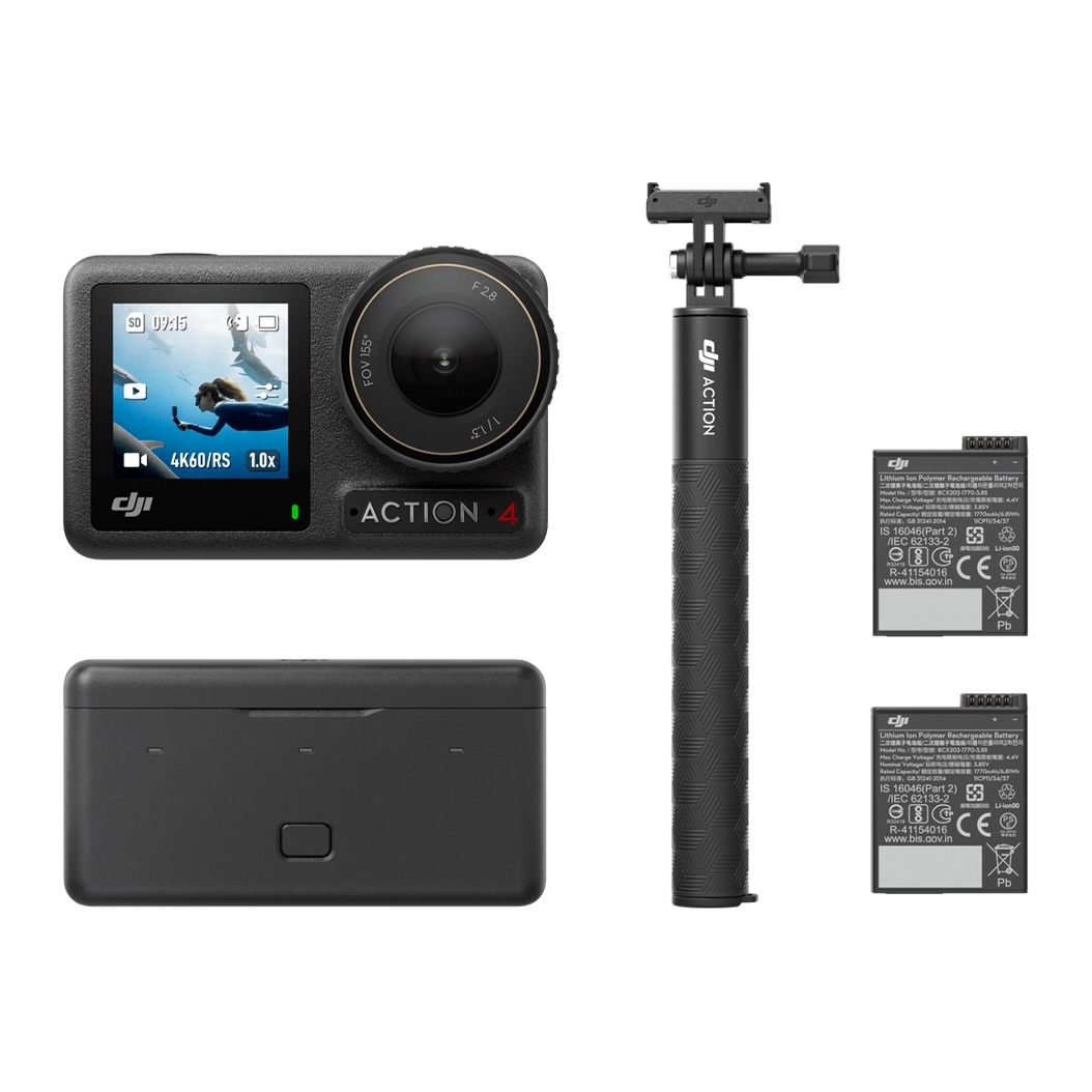 Екшн-камера DJI Osmo Action 4 Adventure Combo (CP.OS.00000270.01)