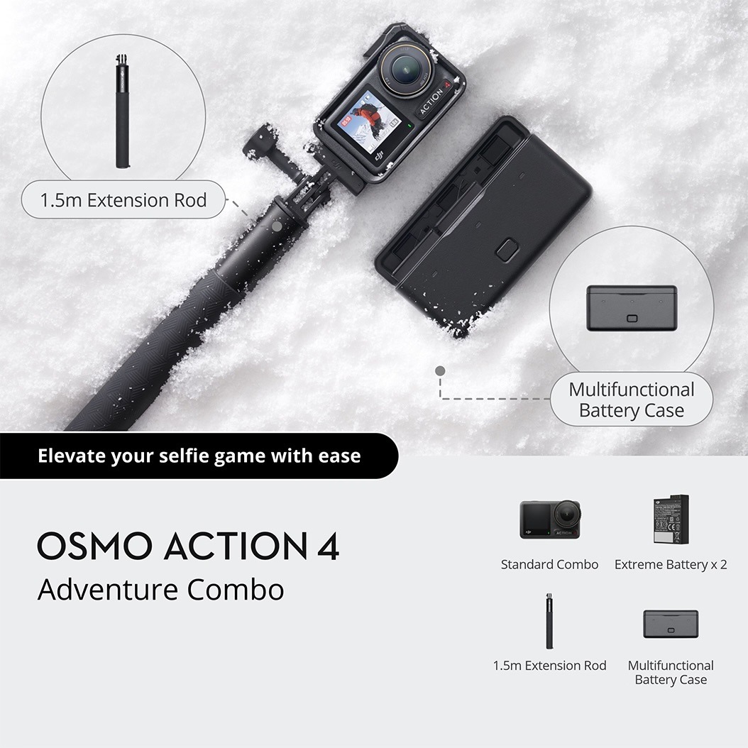 Екшн-камера DJI Osmo Action 4 Adventure Combo (CP.OS.00000270.01) 7 Small