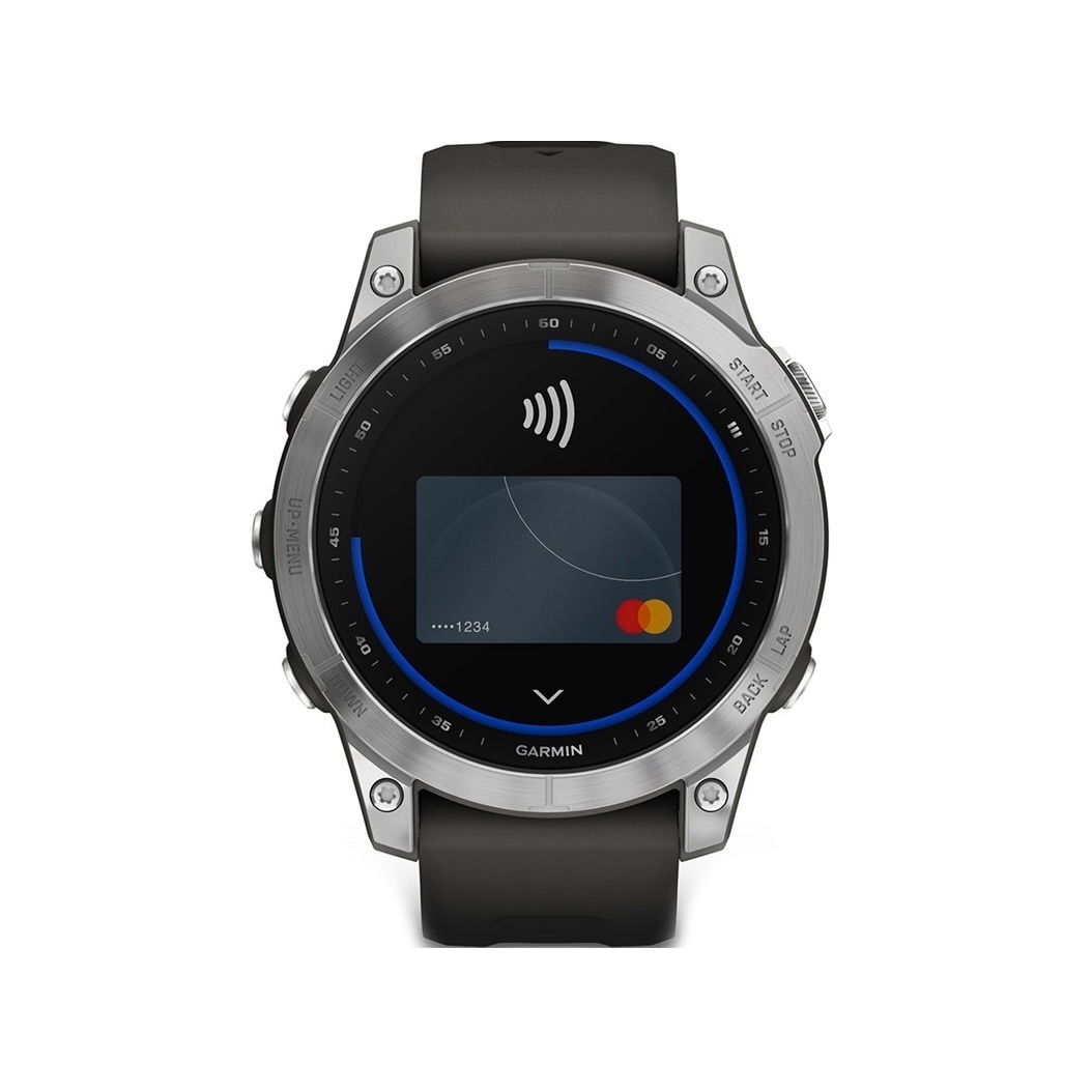 Спортивний годинник Garmin Fenix 7 Silver with Graphite Band (010-02540-00/01) 1 Small