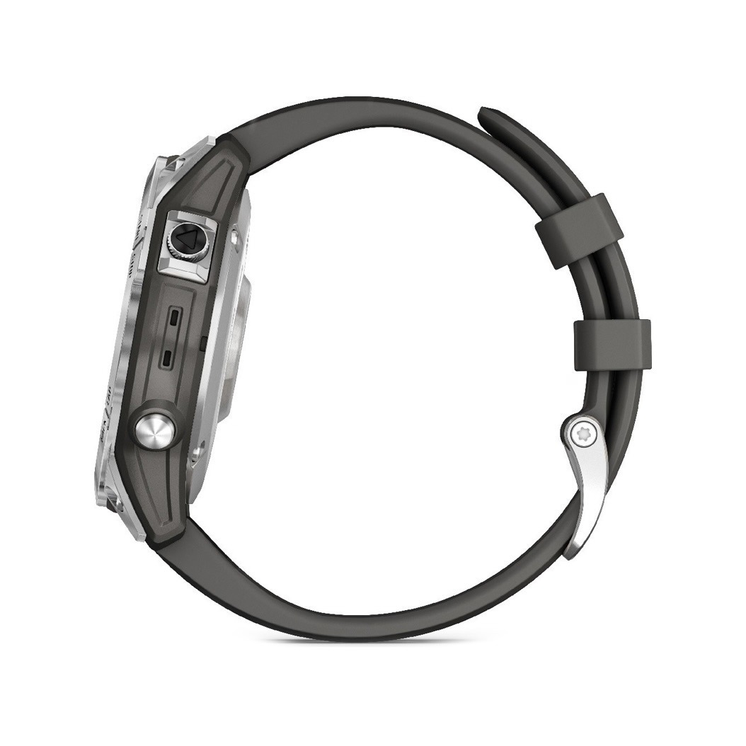 Спортивний годинник Garmin Fenix 7 Silver with Graphite Band (010-02540-00/01) 3 Small