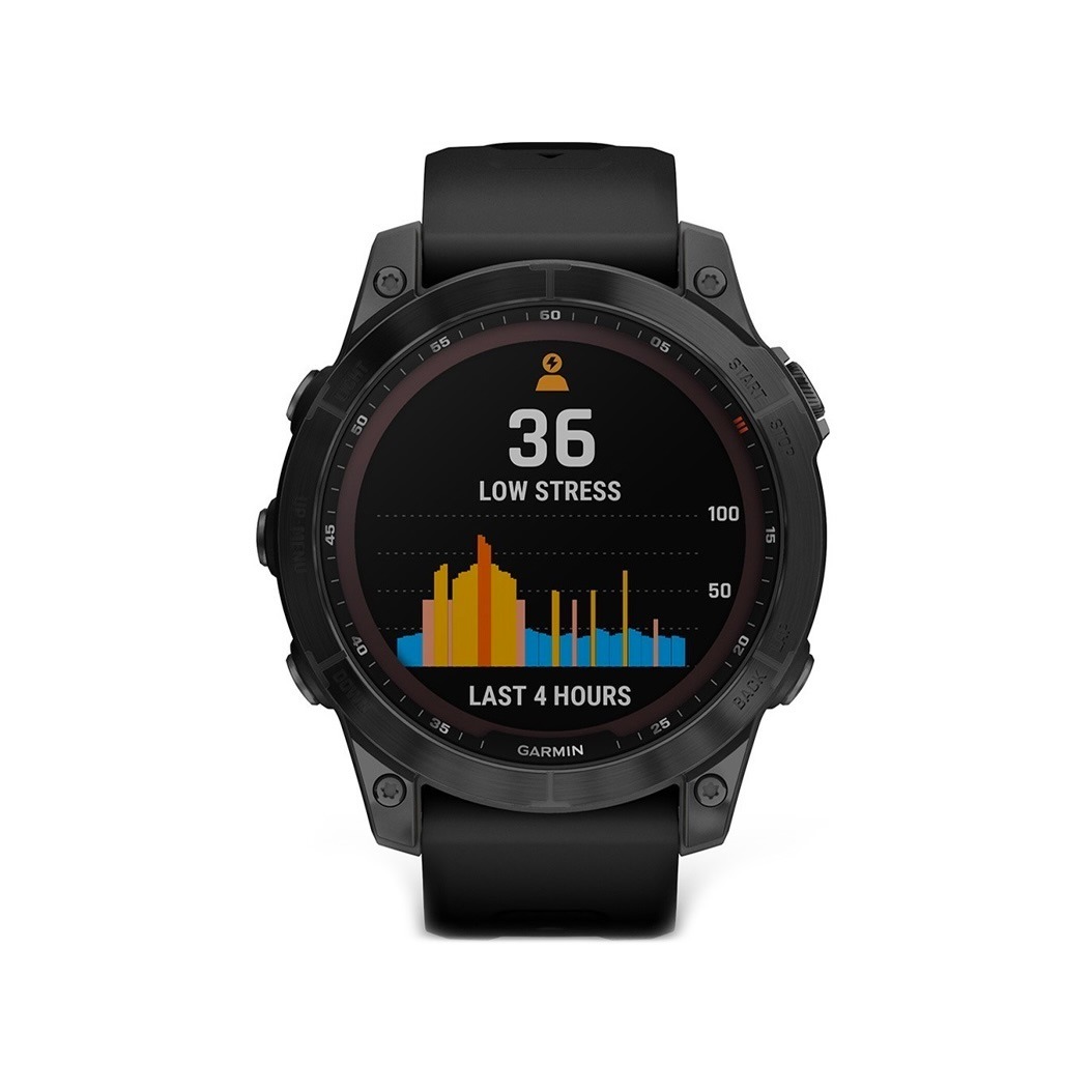 Спортивний годинник Garmin Fenix 7 Sapphire Solar Black DLC Titanium with Black Band (010-02540-34/35) 2 Small