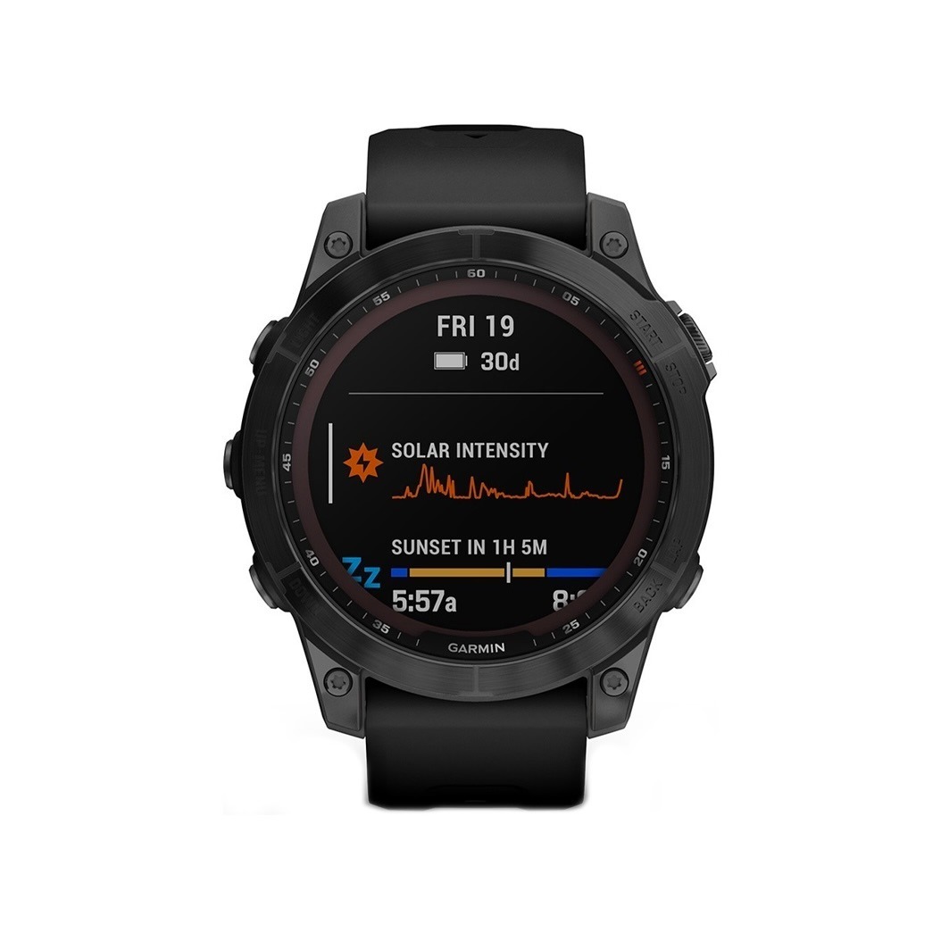 Спортивний годинник Garmin Fenix 7 Sapphire Solar Black DLC Titanium with Black Band (010-02540-34/35) 3 Small