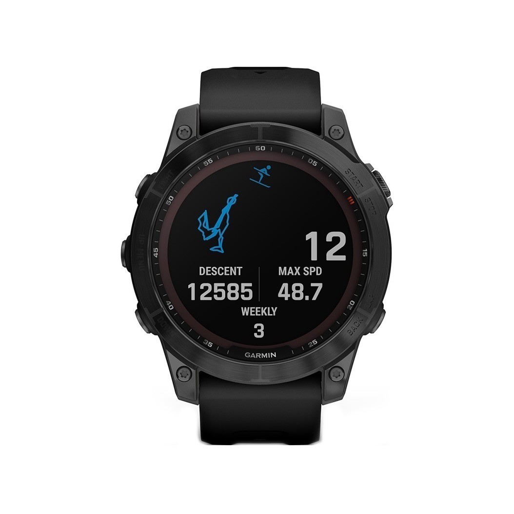 Спортивний годинник Garmin Fenix 7 Sapphire Solar Black DLC Titanium with Black Band (010-02540-34/35) 4 Small