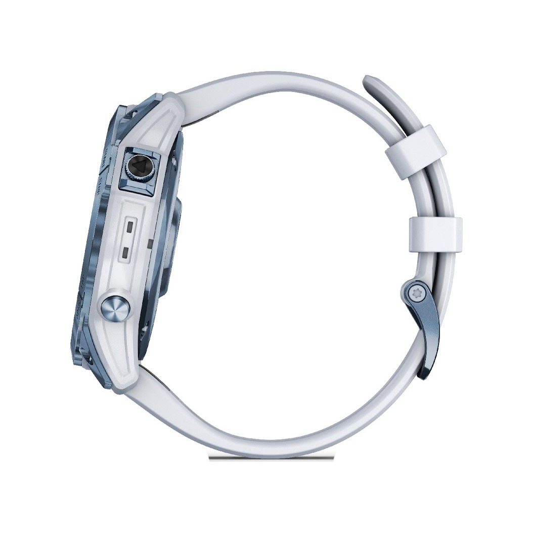 Спортивний годинник Garmin Fenix 7X Sapphire Solar Mineral Blue DLC Titanium with Whitestone Band (010-02541-14/15) 3 Small