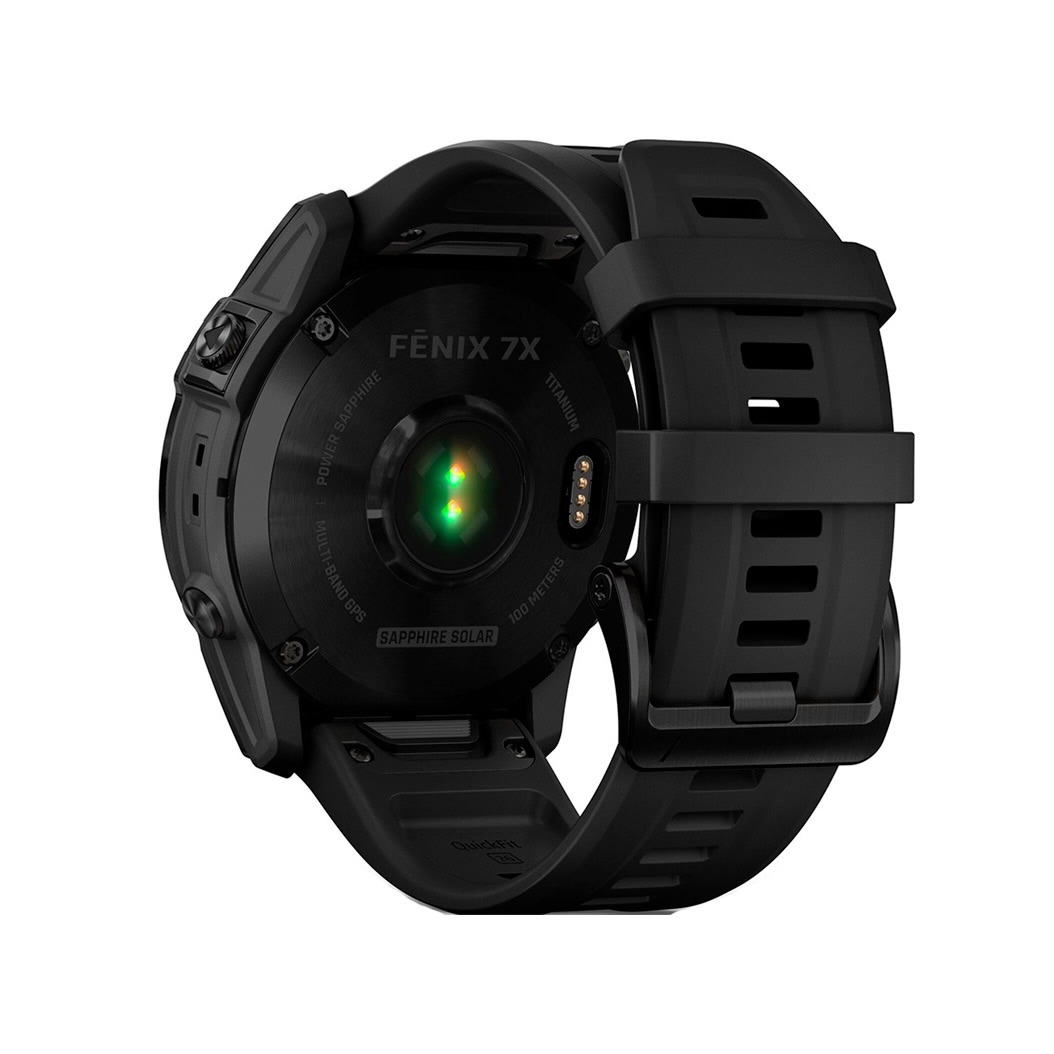 Спортивний годинник Garmin Fenix 7X Sapphire Solar Black DLC Titanium w. Black Band (010-02541-22/23) 3 Small