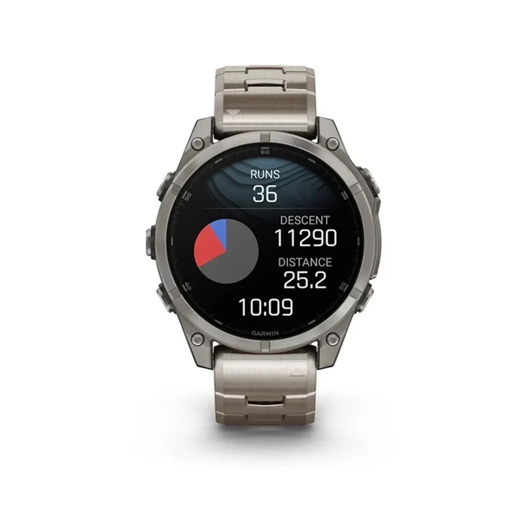Смарт-годинник Garmin Fenix 8 AMOLED 47mm Sapphire Titanium with Vented titanium bracelet (010-02904-40) 1 Small