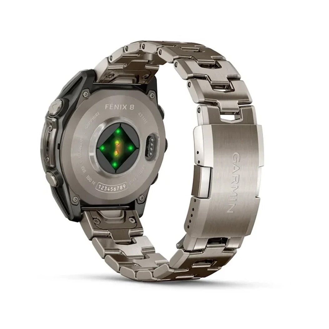 Смарт-годинник Garmin Fenix 8 AMOLED 47mm Sapphire Titanium with Vented titanium bracelet (010-02904-40) 3 Small
