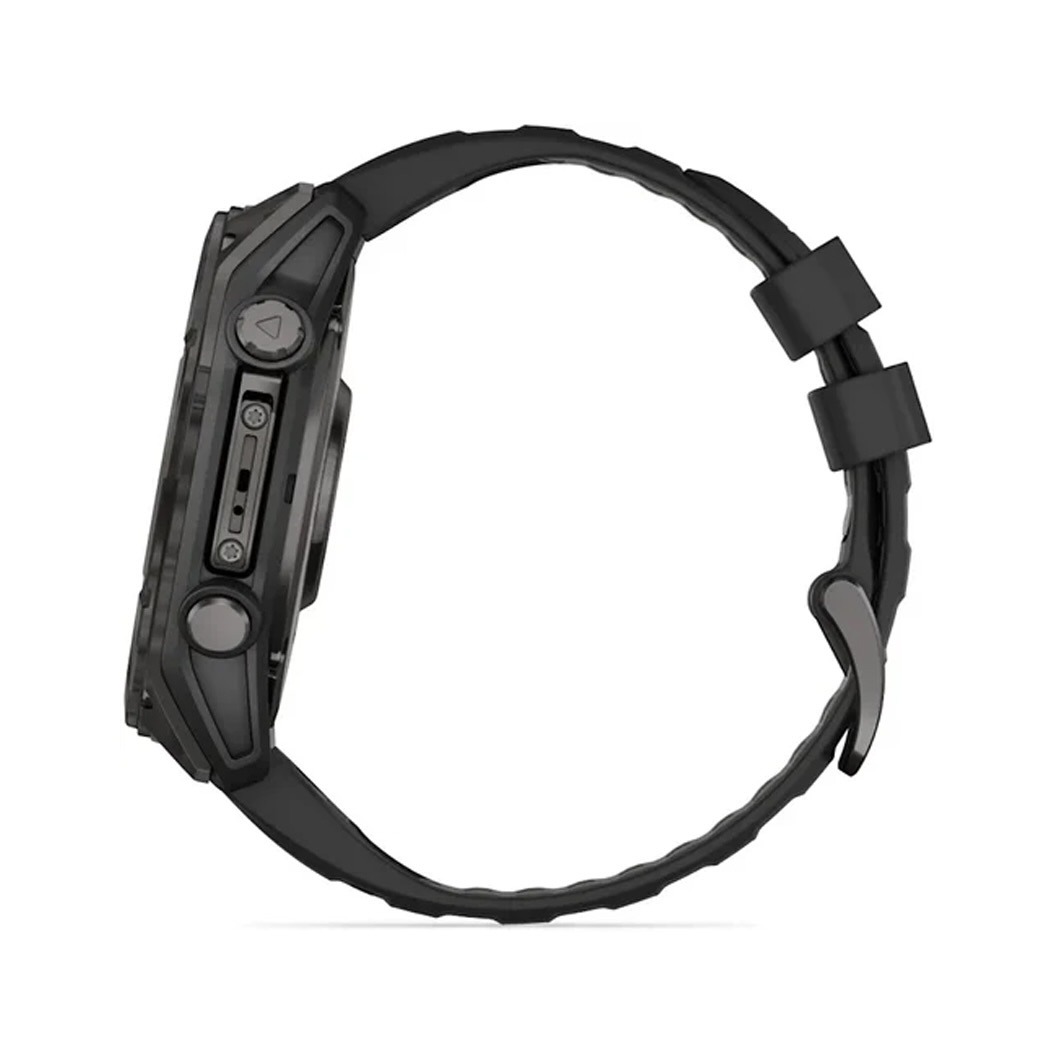 Смарт-годинник Garmin Fenix 8 AMOLED 51mm Sapphire Carbon Grey DLC with Black/Pebble Grey Silicone Band (010-02905-20/21) 4 Small