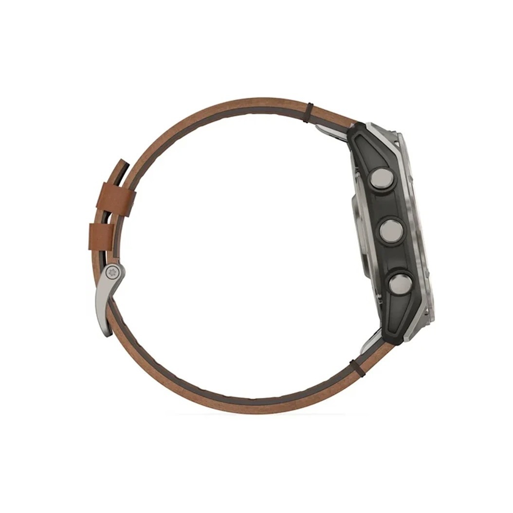 Смарт-годинник Garmin Fenix 8 AMOLED 51mm Sapphire Titanium with Chestnut Leather Band (010-02905-40) 4 Small
