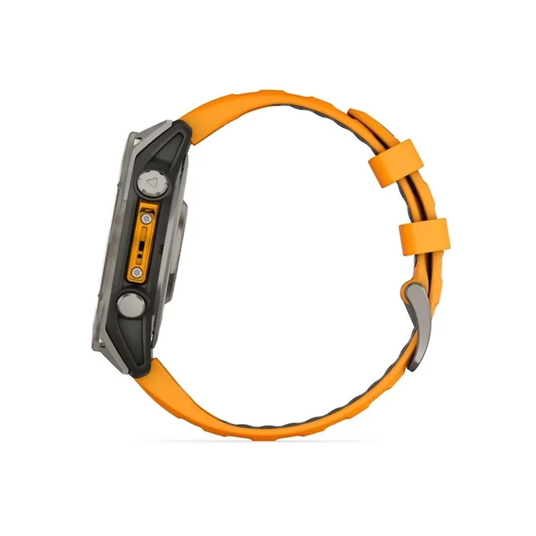 Смарт-годинник Garmin Fenix 8 AMOLED 51mm Sapphire Titanium with Spark Orange and Graphite Silicone Band (010-02905-10/11) 2 Small