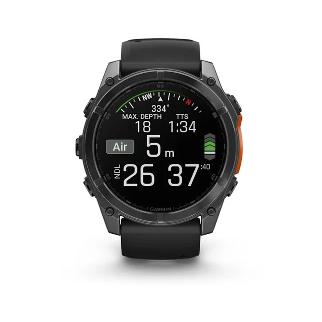 Смарт-годинник Garmin Fenix 8 AMOLED 51mm Slate Grey with Black Silicone Band (010-02905-00) 1 Small