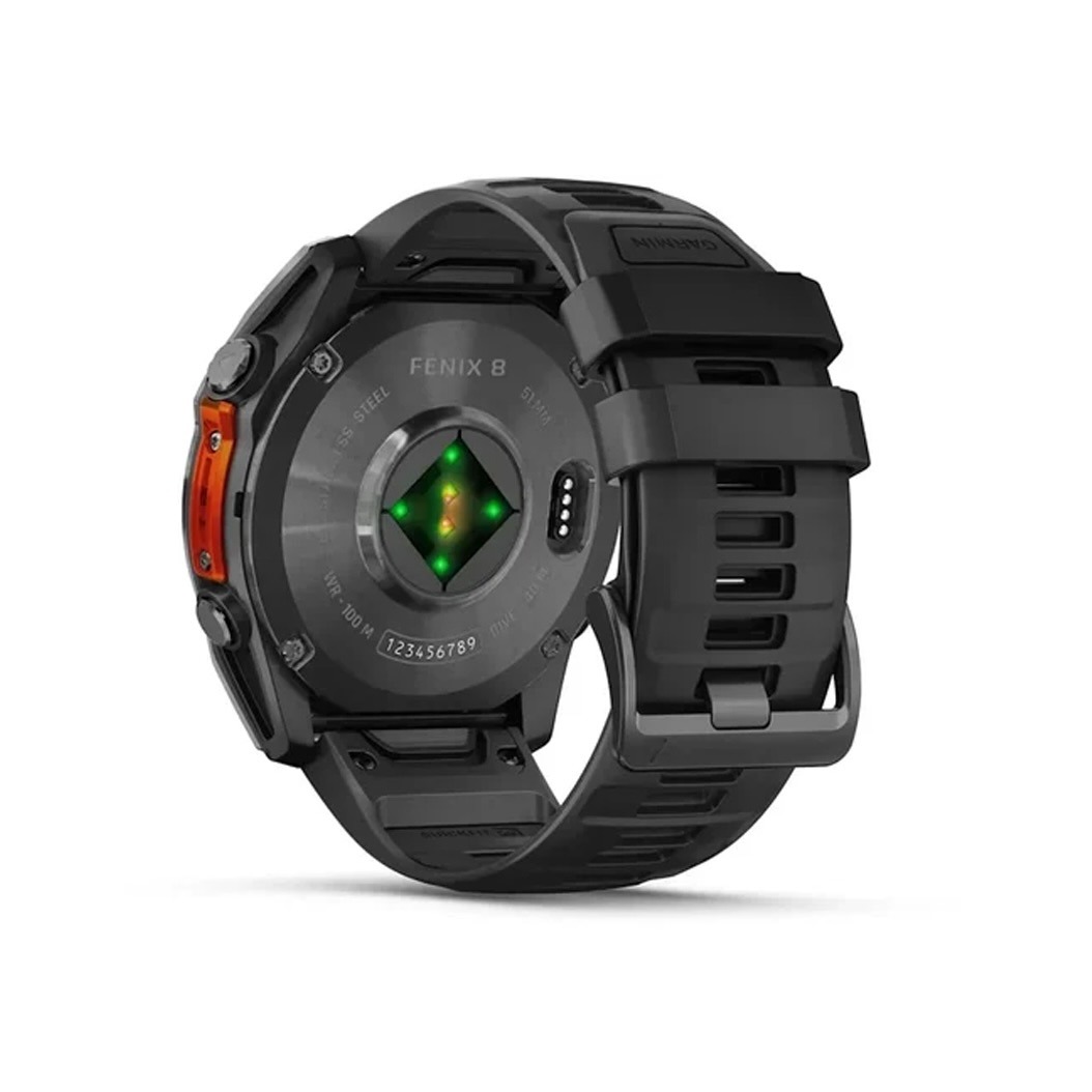 Смарт-годинник Garmin Fenix 8 AMOLED 51mm Slate Grey with Black Silicone Band (010-02905-00) 3 Small