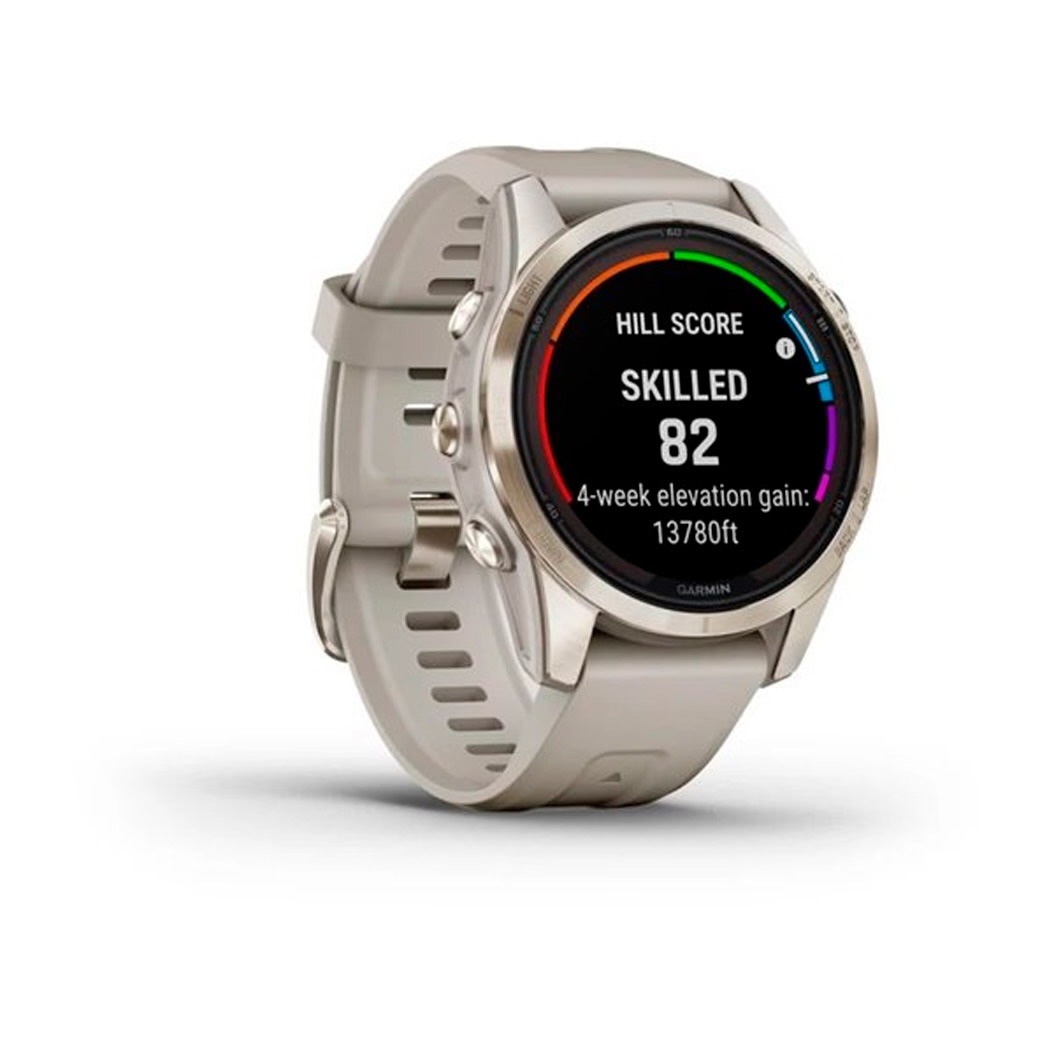 Спортивний годинник Garmin Fenix 7S Pro Sapphire Solar Soft Gold w. Light Sand Band (010-02776-14/15) 1 Small