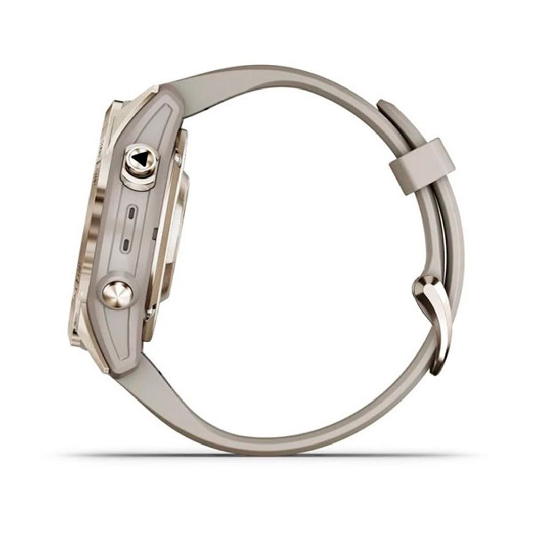 Спортивний годинник Garmin Fenix 7S Pro Sapphire Solar Soft Gold w. Light Sand Band (010-02776-14/15) 2 Small