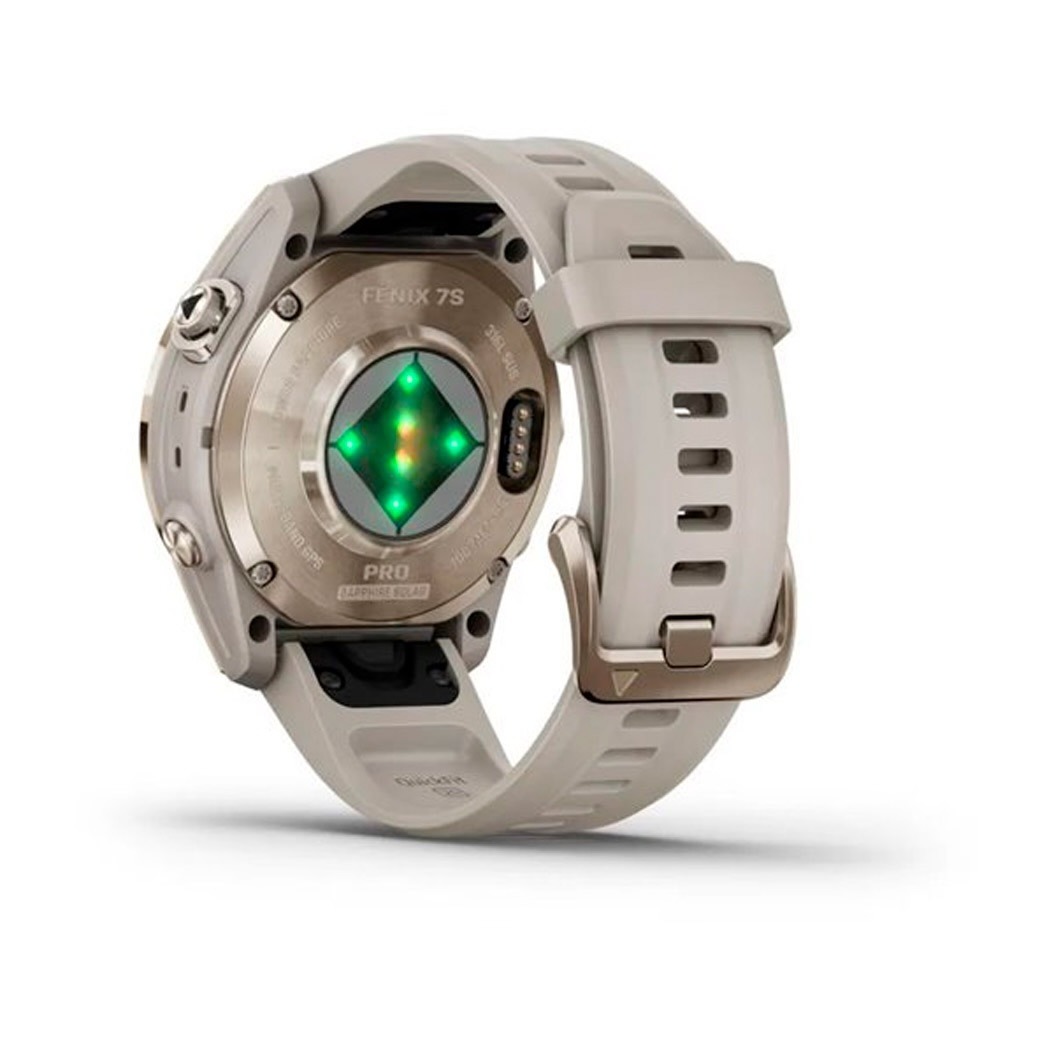 Спортивний годинник Garmin Fenix 7S Pro Sapphire Solar Soft Gold w. Light Sand Band (010-02776-14/15) 4 Small