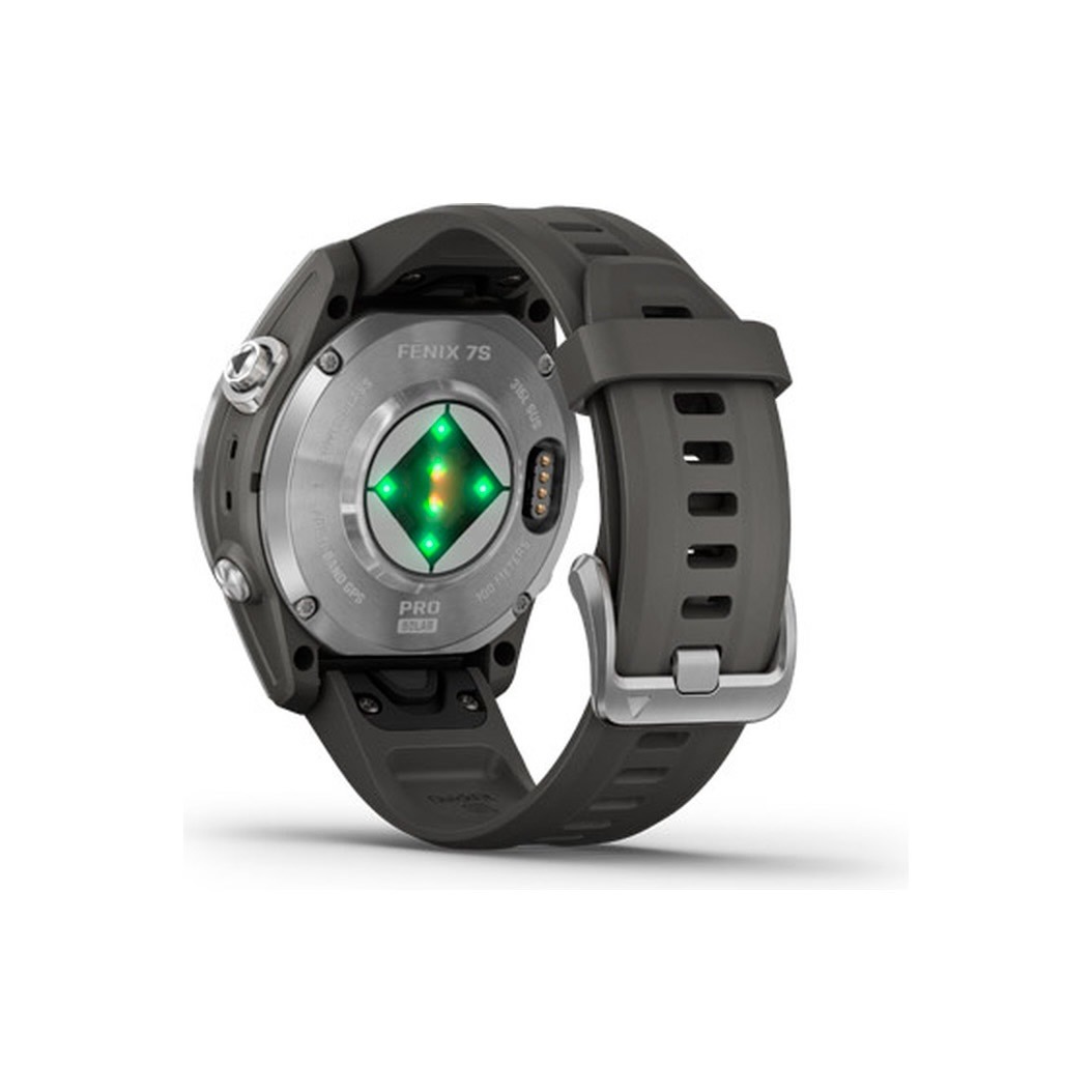 Спортивний годинник Garmin Fenix 7S Pro Solar Silver w. Graphite Band (010-02776-00/01) 5 Small