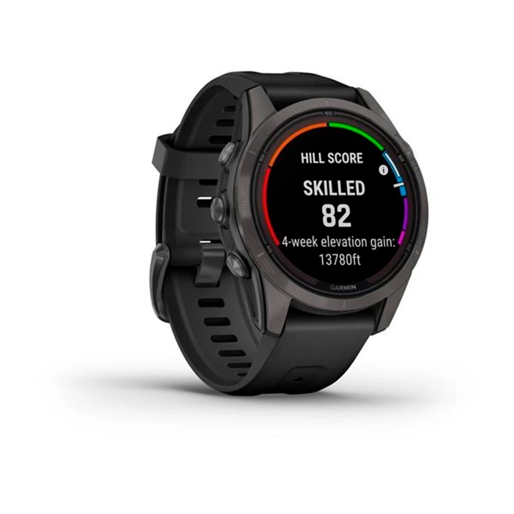 Спортивний годинник Garmin Fenix 7S Pro Sapphire Solar Carbon G. DLC Tit. with Black Band (010-02776-10/11) 2 Small