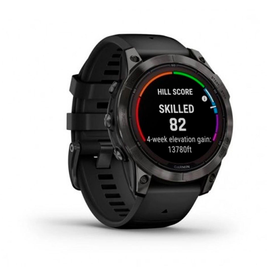 Спортивний годинник Garmin Fenix 7 Pro Sapphire Solar Carbon G. DLC Tit. with Black Band (010-02777-10/11) 1 Small