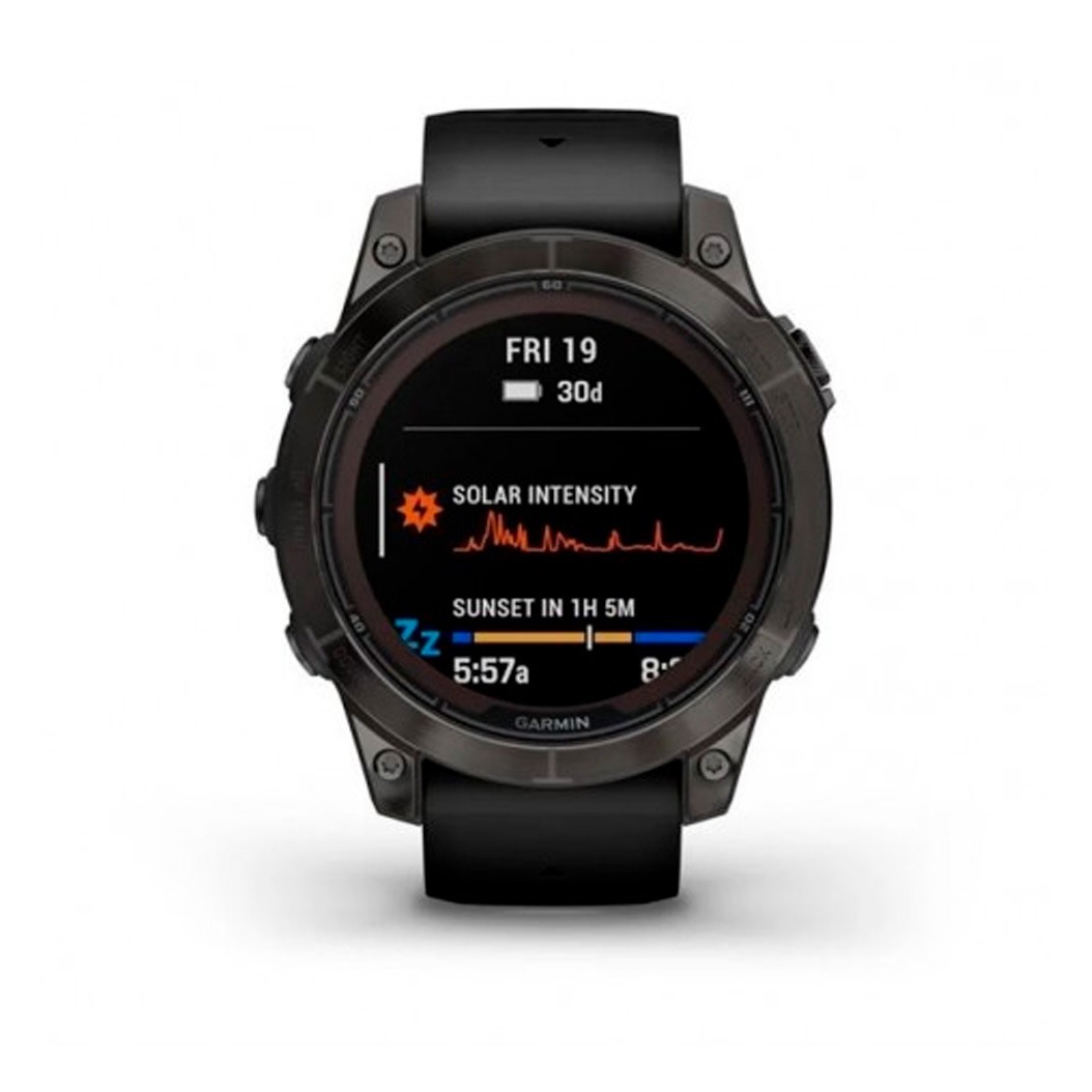 Спортивний годинник Garmin Fenix 7 Pro Sapphire Solar Carbon G. DLC Tit. with Black Band (010-02777-10/11) 2 Small