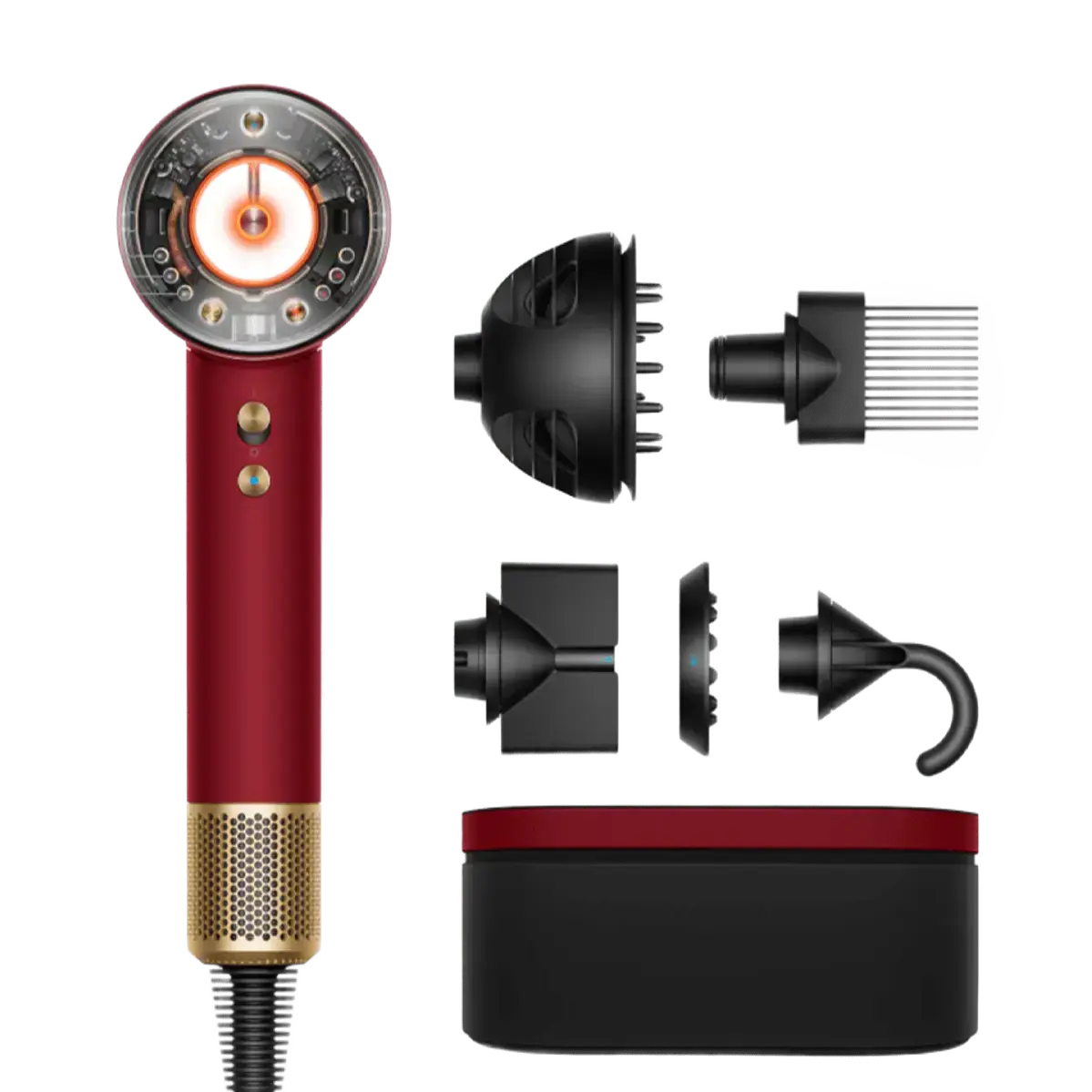 Фен Dyson Supersonic HD16 Nural Red Velvet/Gold (594823-01)